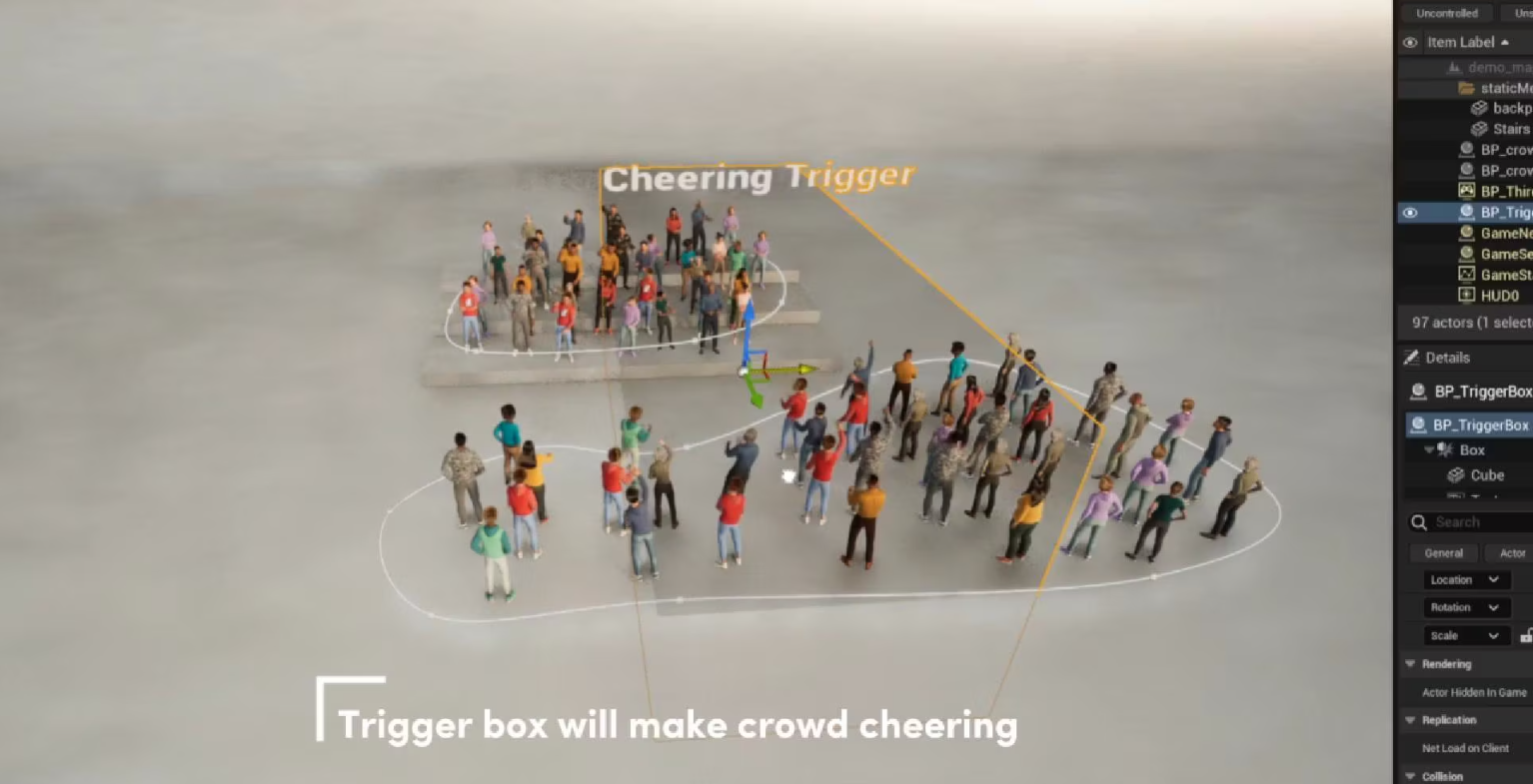 UE5 - PCG Crowd Metahuman
