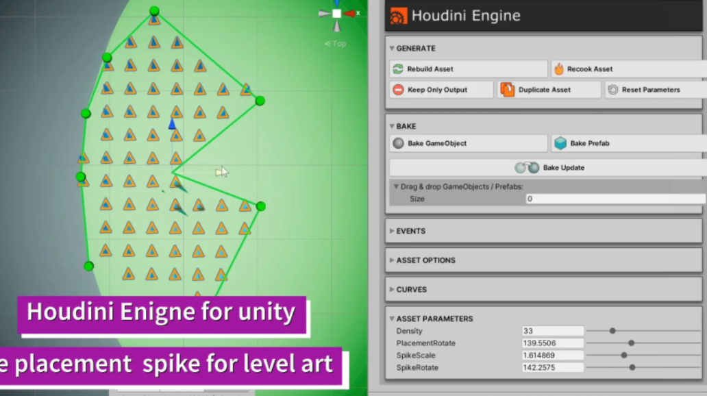 Unity/Houdini - Procedure placement